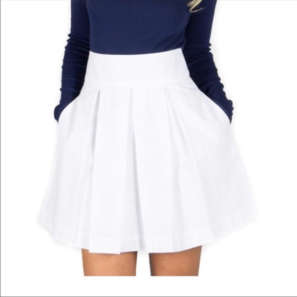 LAUREN JAMES Women’s Pleated White Skirt Sz M NWT - Picture 2 of 6
